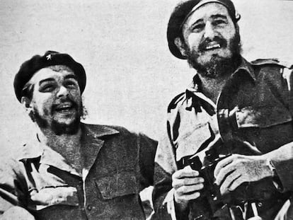 Che Guevara y Fidel Castro en enero de 1950-.