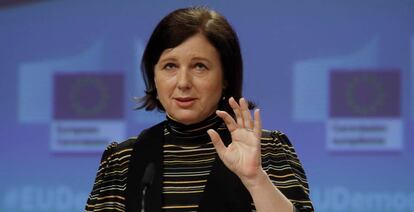 La vicepresidenta del Ejecutivo comunitario para Valores y Transparencia, Vera Jourová.