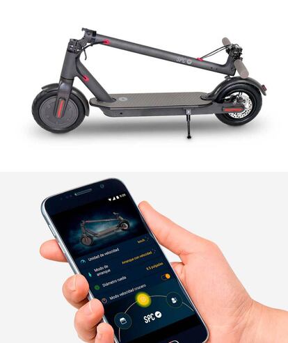Este scooter de SPC se puede plegar y conectar al móvil mediante bluetooth
