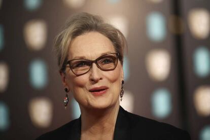 La acrtiz estadounidense Meryl Streep posa para los fotógrafos en Londres el pasado febrero.