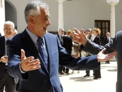 Griñán y Valderas, al finalizar la constitución del Parlamento.