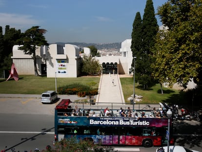 Fachada principal de la Fundacion Miro de Barcelona.