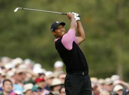 Woods, ayer durante la primera jornada del Masters de Augusta.