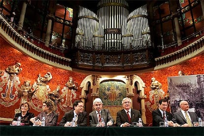 Conmemoración de los 100 años de vida del hospital Clínico en el Palau de la Música de Barcelona.