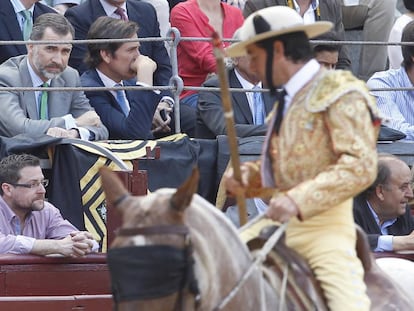 El rey Felipe VI en Las Ventas en 2015.