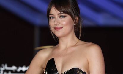 Dakota Johnson, en Marruecos, en diciembre.