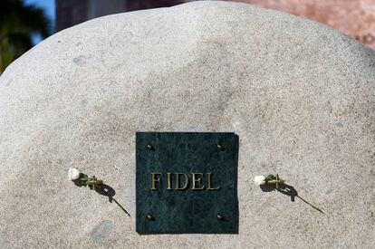 La tumba de Fidel Castro en Santiago de Cuba.