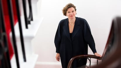 La economista Mariana Mazzucato, en el Instituto por la Innovación en Londres en 2021.