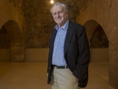 El doctor Valent&iacute;n Fuster, en el auditorio que lleva su nombre en el municipio barcelon&eacute;s de Cardona