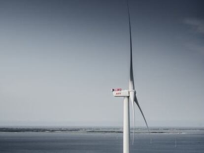 El aerogenerador de Vestas en Dinamarca.