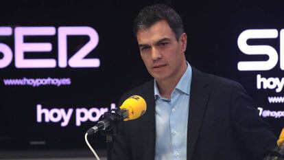 El secretario general del PSOE, Pedro S&aacute;nchez, durante una entrevista concedida a la Cadena Ser. 