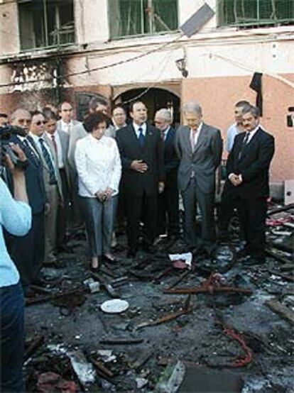 Ana Palacio, ayer, en la Casa de España en Casablanca.