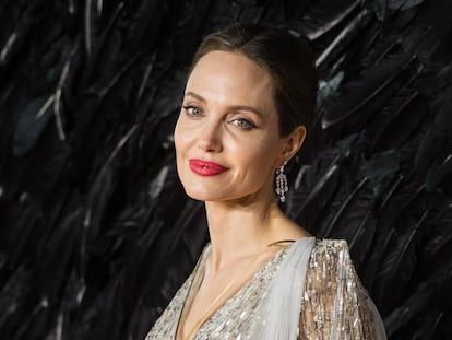Angelina Jolie, durante el estreno de 'Maléfica' en Londres, en 2019.