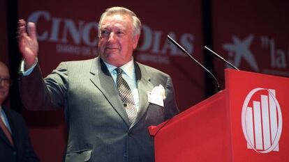 David Álvarez, presidente del grupo Eulen, en un acto informativo en 2000.