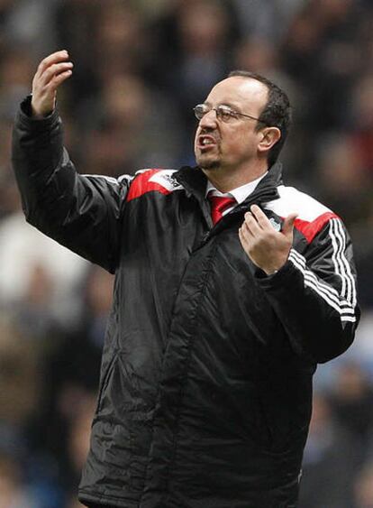 Rafa Benítez, durante el partido contra el Luton