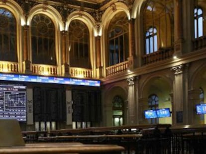 Vista del Palacio de la Bolsa de Madrid