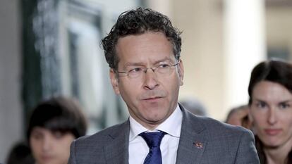 Jeroen Dijsselbloem a su llegada a la reuni&oacute;n del ECOFIN en La Valeta (Malta) el pasado 7 de abril. 