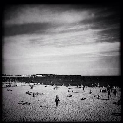 Ambiente en la playa.