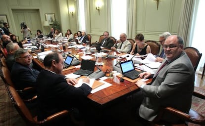 Primera reunión del Consejo General del Poder Judicial tras la dimisión de Carlos Dívar.