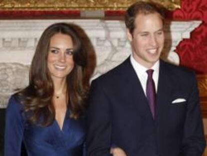 Guillermo de Inglaterra y su prometida Kate Middleton