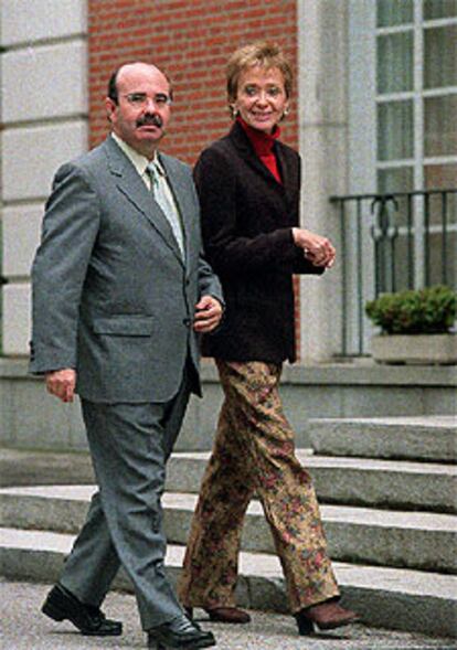 Zarrías y Fernandez de la Vega, ayer en La Moncloa.