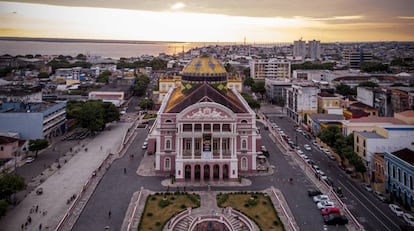 El teatro de la ópera de Manaos, inagurado en 1896, este septiembre.