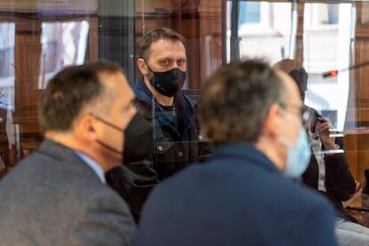 El serbio Norbert Feher, más conocido como 'Ígor el Ruso', durante la quinta sesión del juicio en la Audiencia de Teruel este viernes por el asesinato de un ganadero y dos guardias civiles.