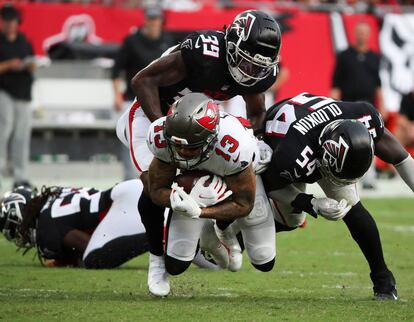 Partido del pasado septiembre entre el equipo de Tom Brady, Tampa Bay Buccaneers, y los Atlanta Falcons.