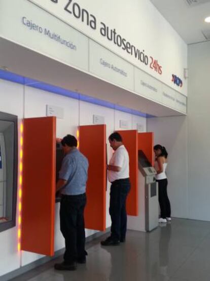 Una oficina del Banco de Crédito del Perú, del grupo Credicorp.