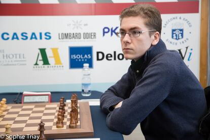 David Ant&oacute;n, a punto de comenzar una partida durante el reciente torneo de Gibraltar