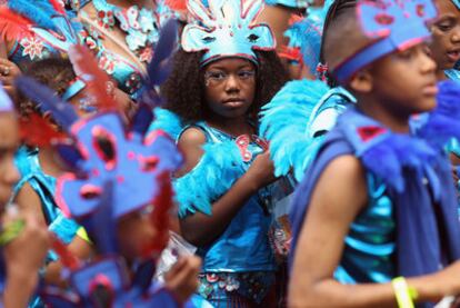 Uno de los desfiles del carnaval de Notting Hill.