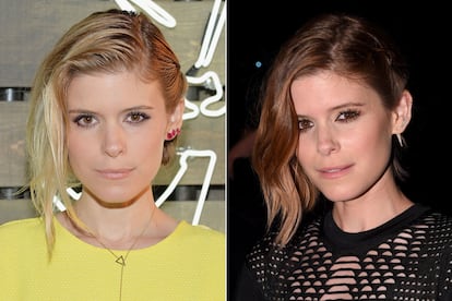 Kate Mara, que también es atrevida a la hora de cambiar de imagen, ha oscurecido recientemente su melena 'bob'.