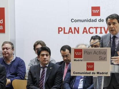 Ignacio Gonz&aacute;lez, en la presentaci&oacute;n  de Plan Activa Sur. 