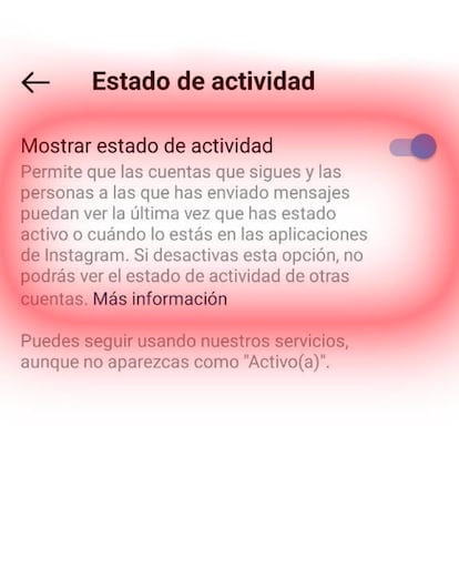 Mostrar actividad Instagram