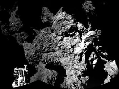 Imagen del 13 de noviembre de  &#039;Philae&#039; sobre el cometa 67P/Churyumov-Gerasimenko