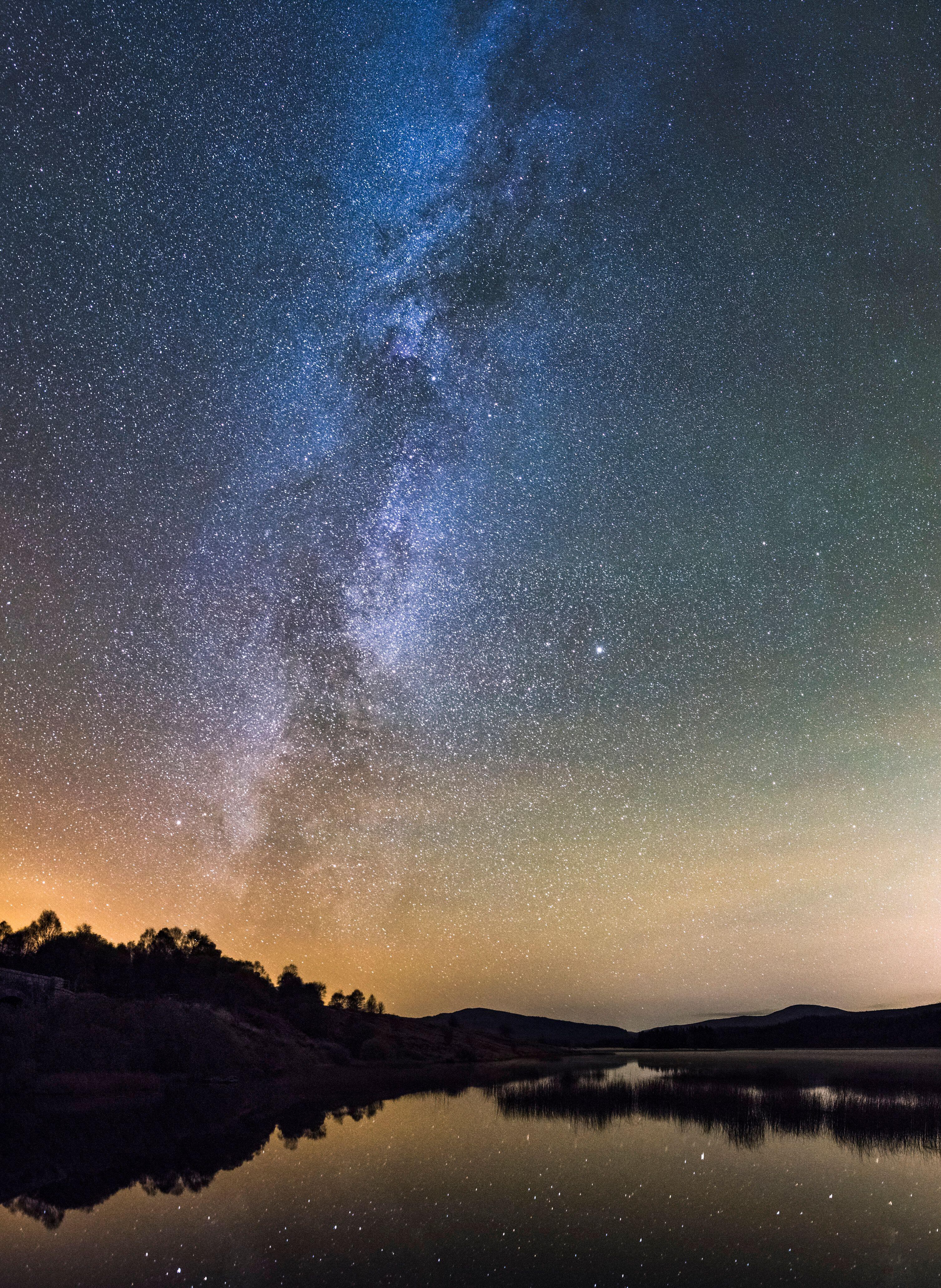 La Vía Láctea vista en el Galloway Dark Sky Park, dentro del Galloway Forest Park.