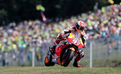 Márquez, durante el GP de la República Checa en Brno.