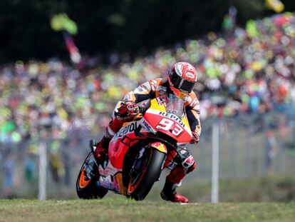 Márquez, durante el GP de la República Checa en Brno.