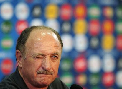 Luiz Felipe Scolari, ante la prensa tras la victoria de Portugal sobre la República Checa.