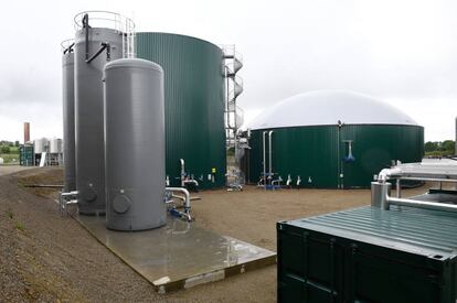 Planta de bioenergía en Chateaulin, en el oeste de Francia. 