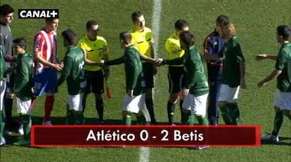 Atlético, 0 - Betis, 2