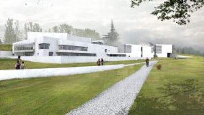 Recreación del proyecto de Moneo para Pamplona.
