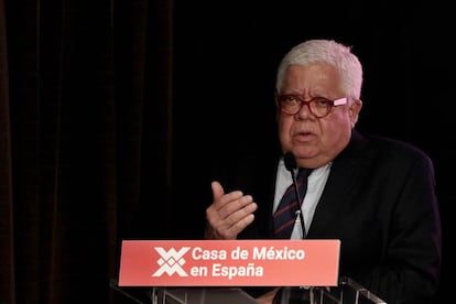 Enrique Marquez, director de la diplomacia cultural en México durante un acto, en una foto de archivo.