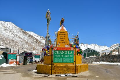 El paso de alta montaña Chang La.