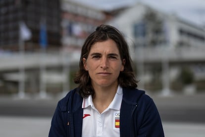 Maialen Chourraut, piragüista, en la Villa Olímpica de Paris 2024 para una entrevista concedida este jueves a EL PAÍS.