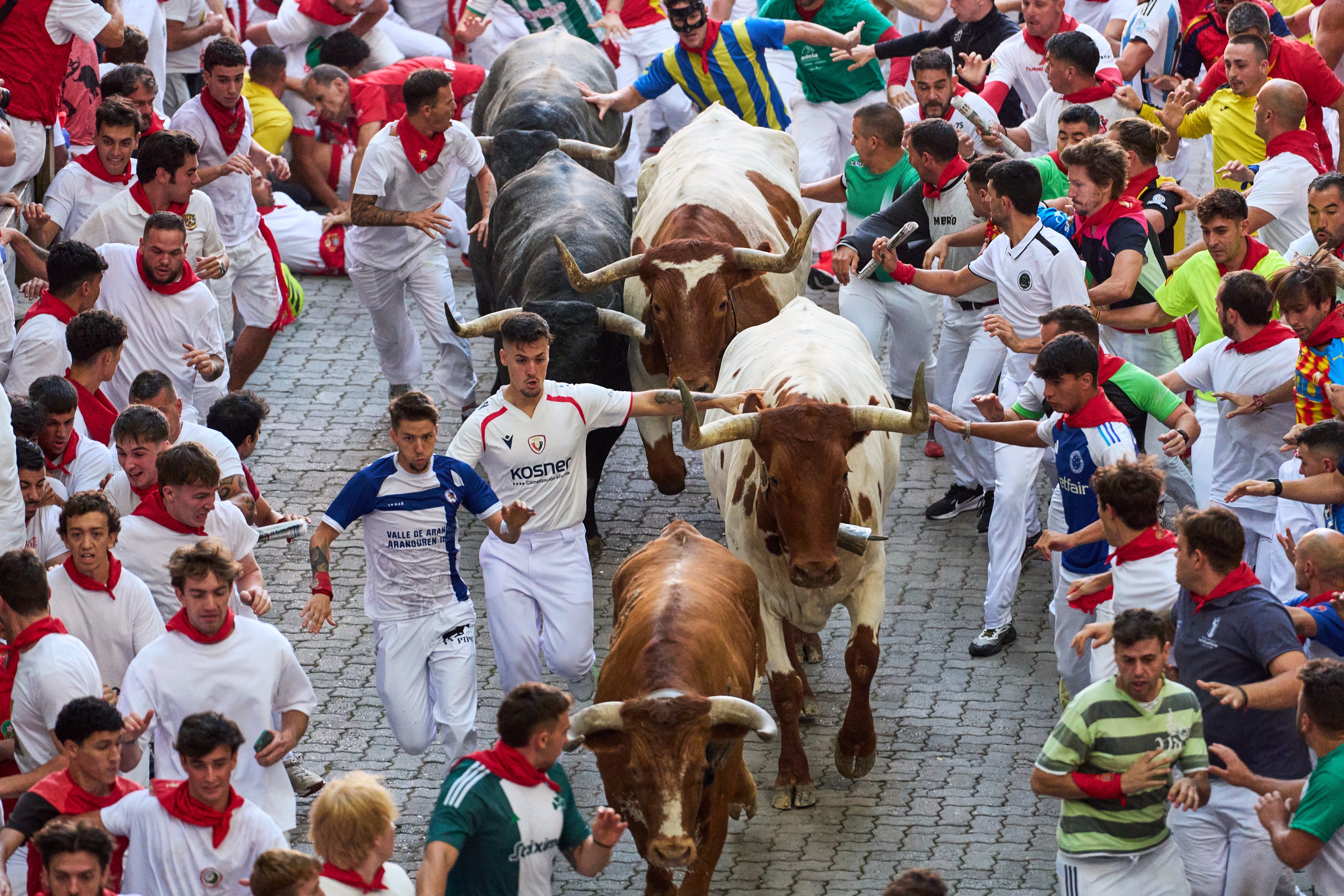 Quinto encierro de San Fermín en imágenes