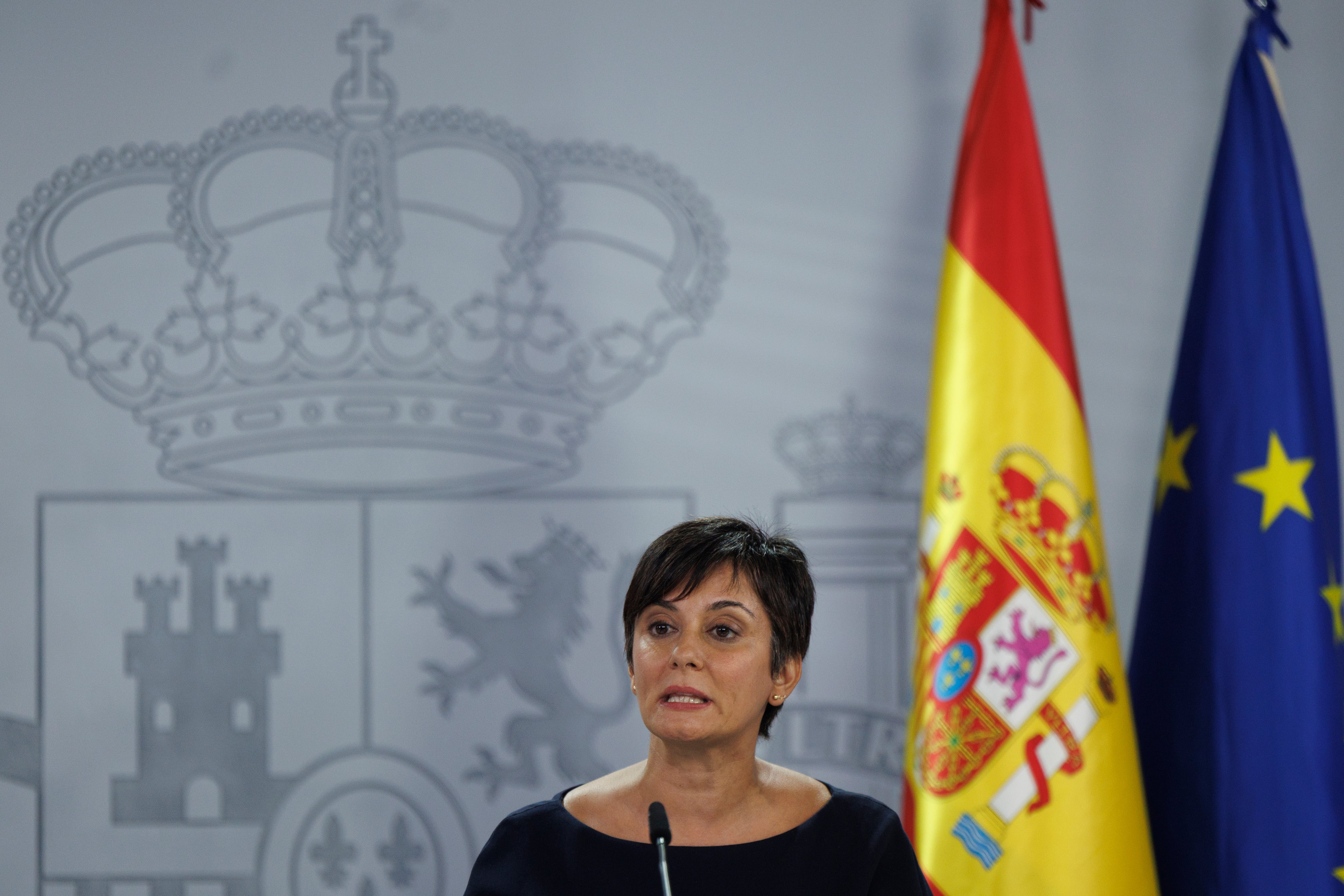La ministra de Vivienda y Agenda Urbana, Isabel Rodríguez, durante la rueda de prensa posterior al Consejo de Ministros, este mes de septiembre.