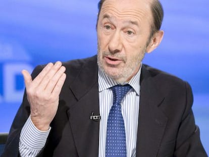 Alfredo Pérez Rubalcaba, líder del PSOE.
