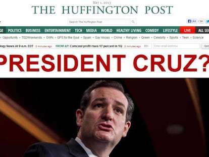 Portada de la edicion de EEUU del Huffington Post.