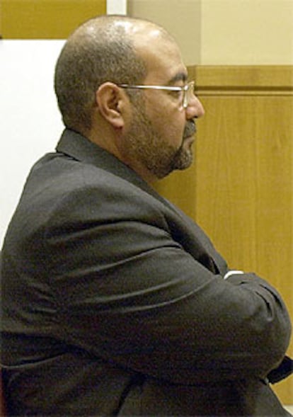 El imam de Fuengirola, ayer, durante la última sesión del juicio.